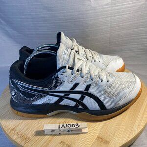 Asics Womens Volleyball Shoes Size 7.5 Gel Rocket Black White Sneakers A1003